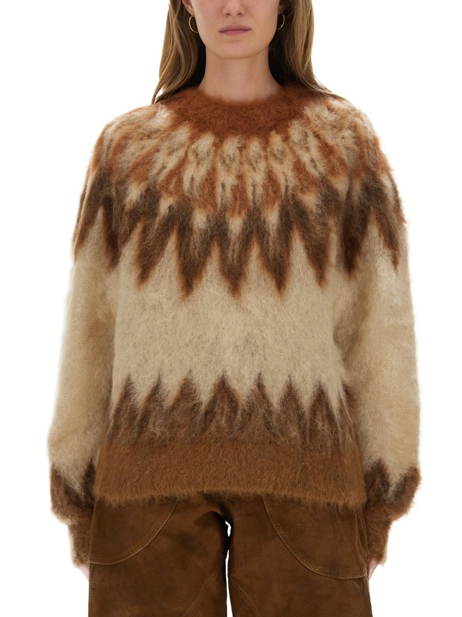 WOOL AND MOHAIR "NATANIA" SWEATER - 1