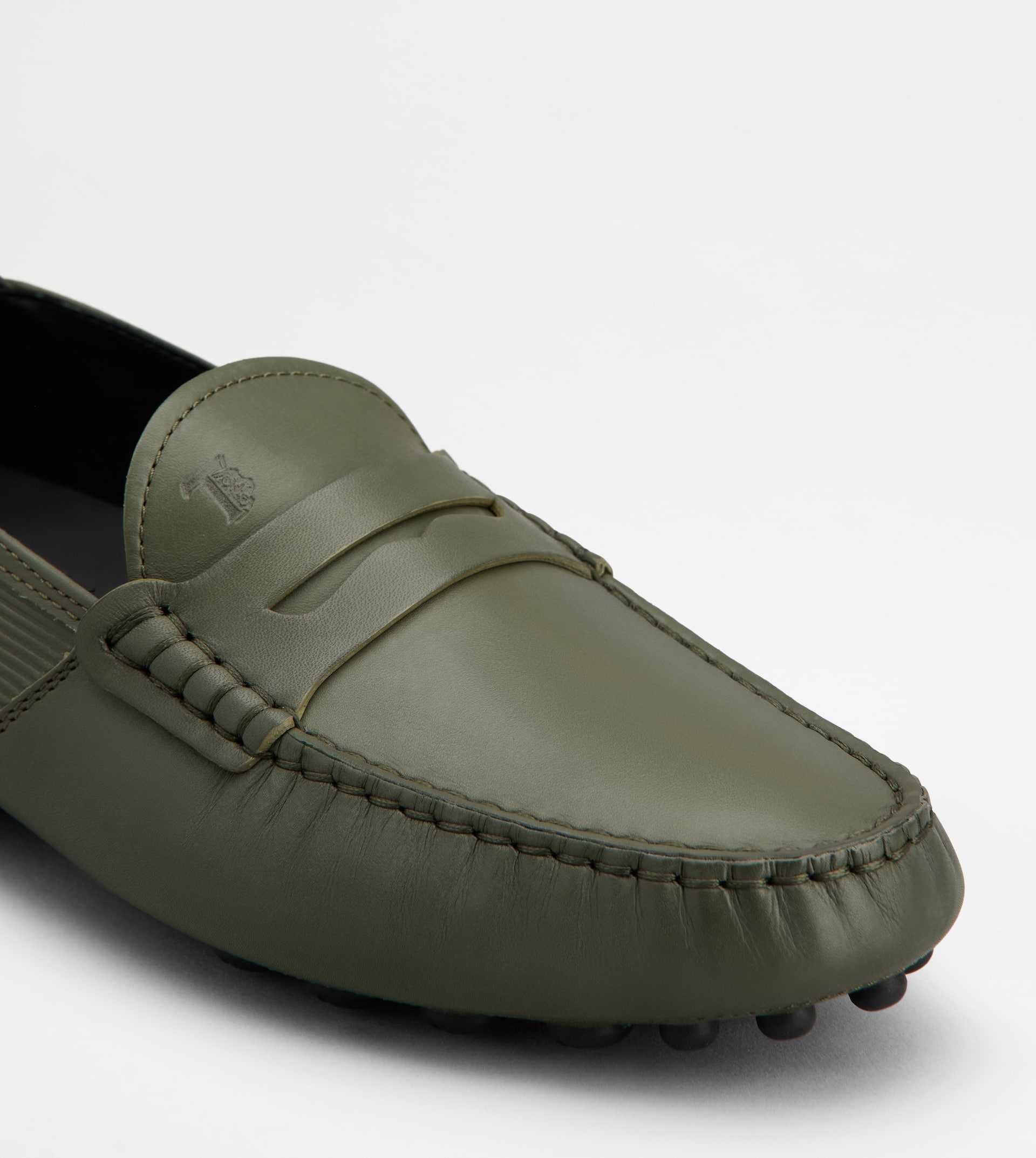 LOAFERS IN LEATHER - GREEN, BLACK - 6