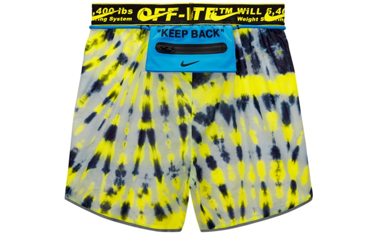(WMNS) Nike x Off-White NRG Shorts 'Fluorescence Yellow' CK4809-702 - 2