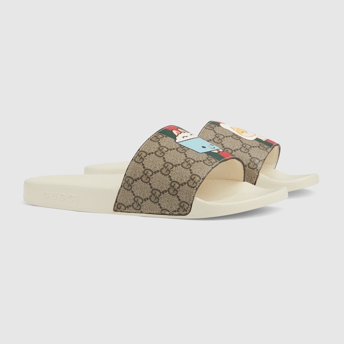 Men's Web animal print slide sandal - 2
