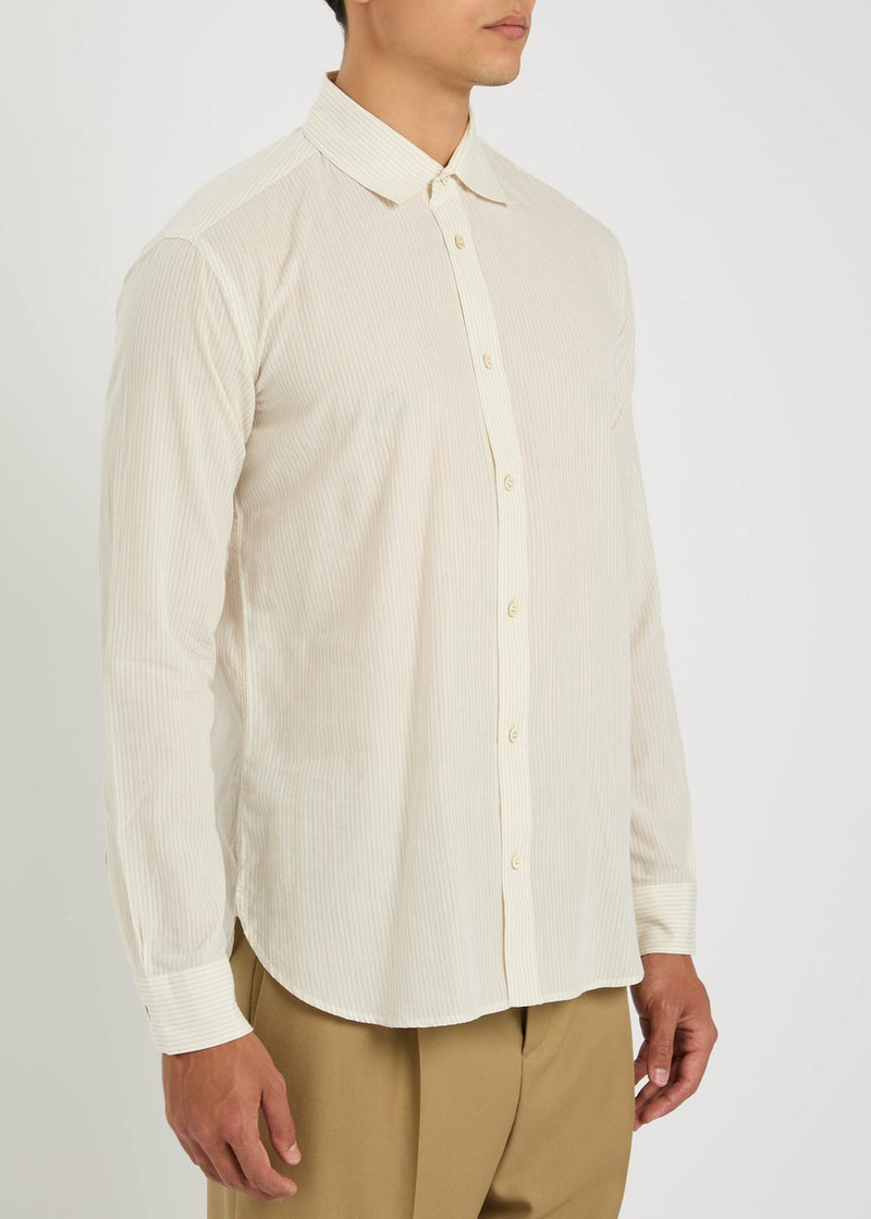 SAINT LAURENT Saint Laurent Pinstriped Cotton Shirt outlook