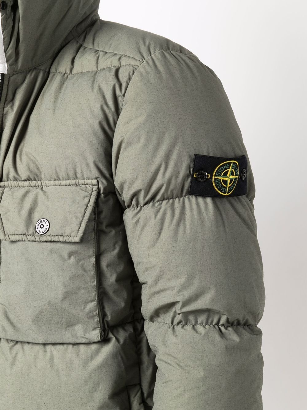 Compass-patch padded jacket - 5