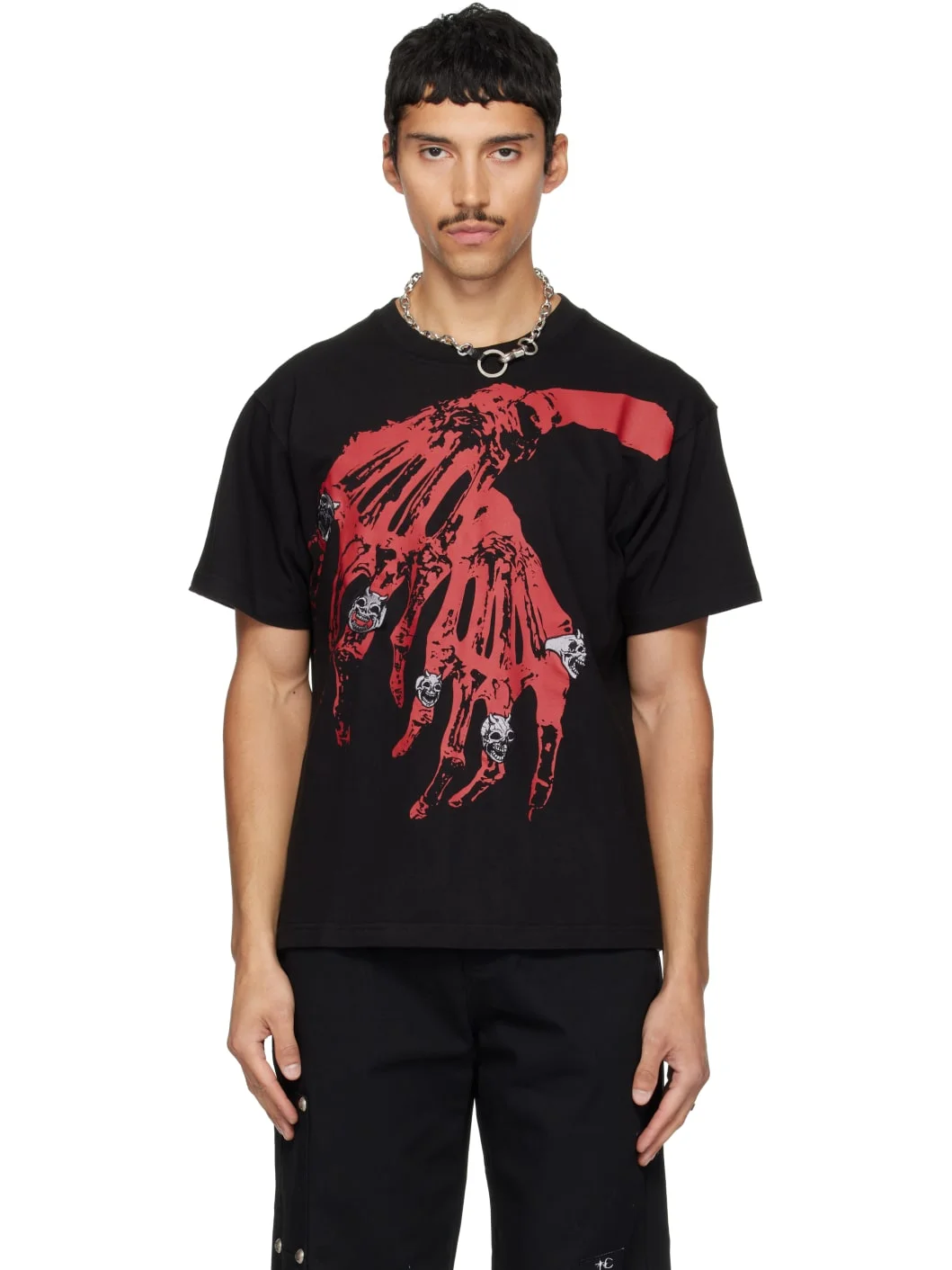 Black TC Bone Cross T-shirt - 1