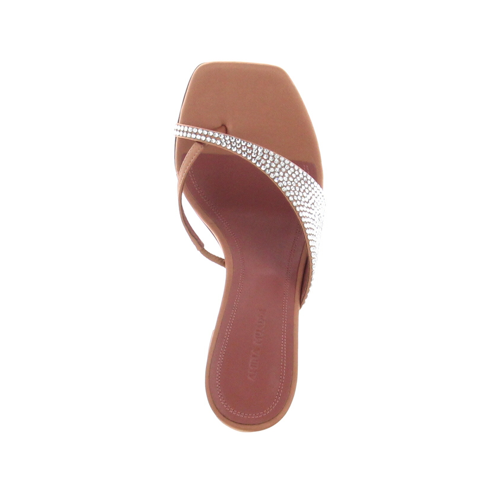 Amina Muaddi – Shiona Slipper Satin Latte - 4