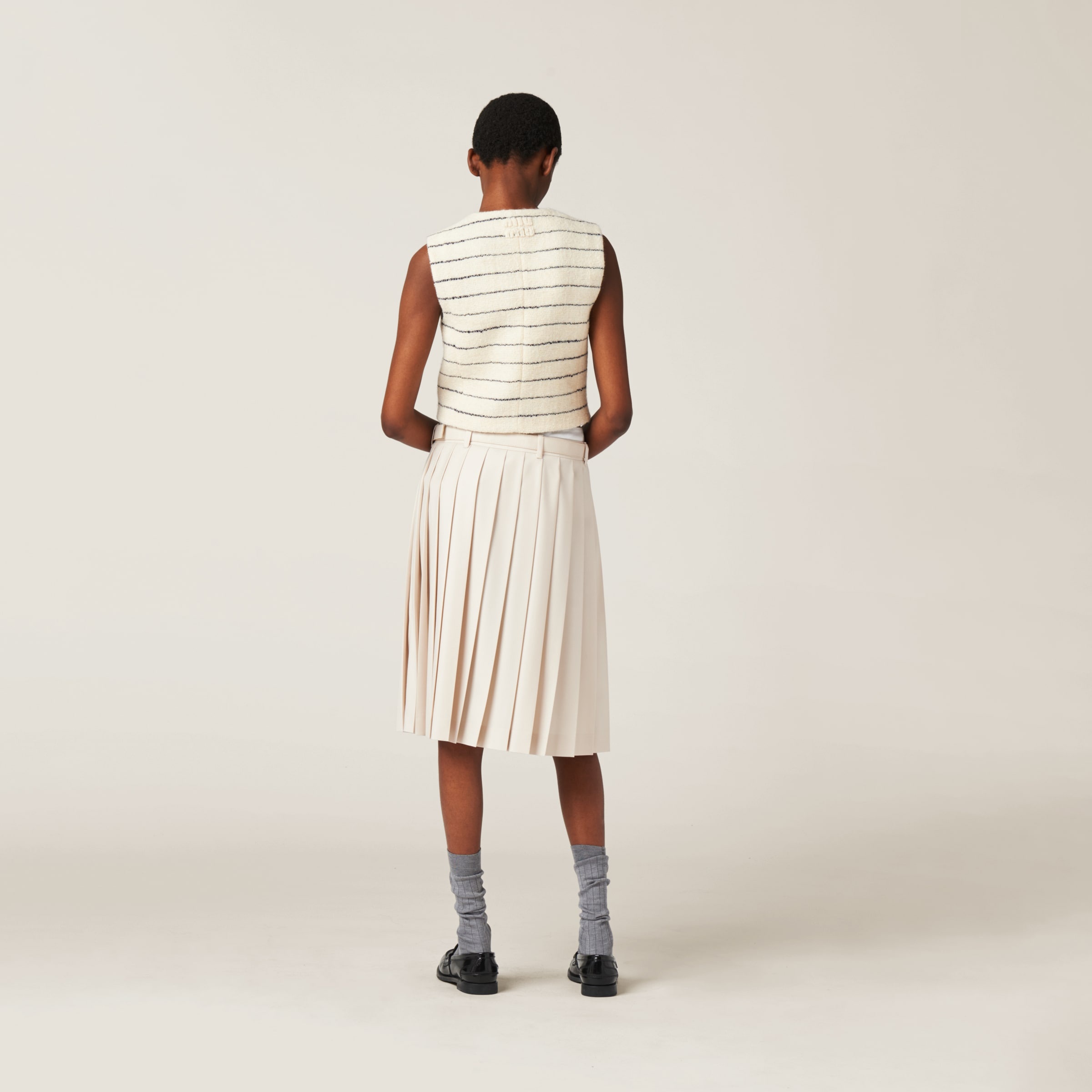 Pleated batavia skirt - 3