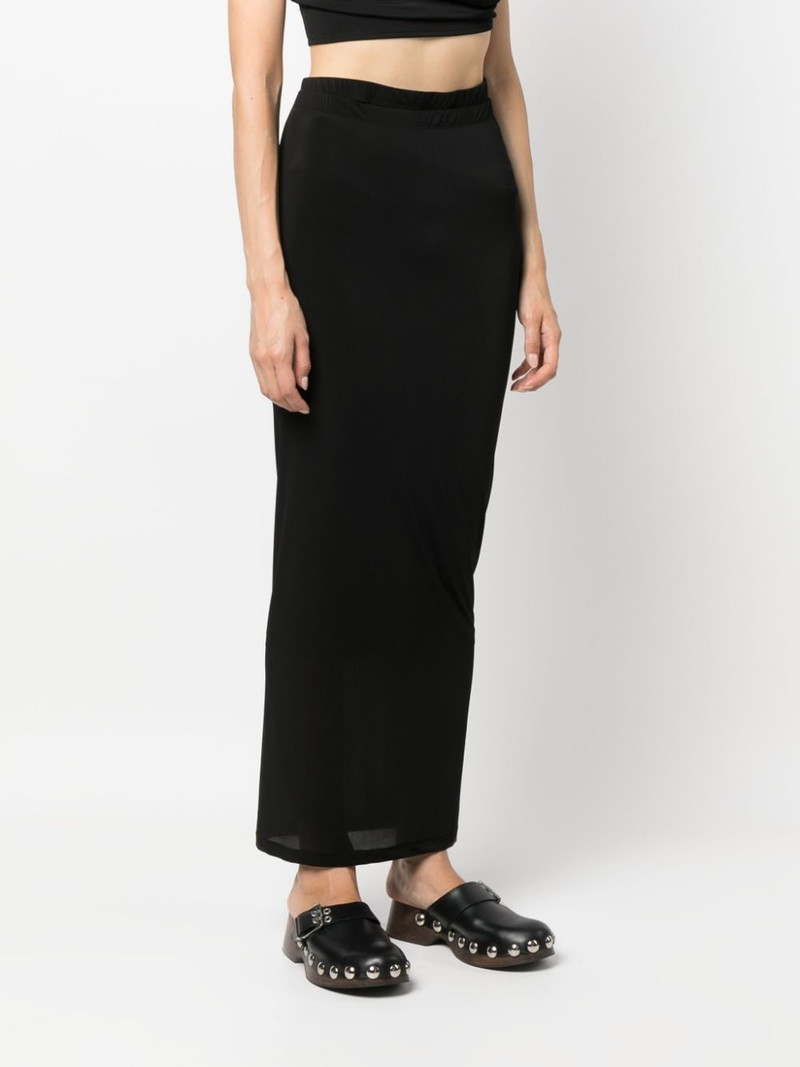 elasticated-waistband maxi skirt 3