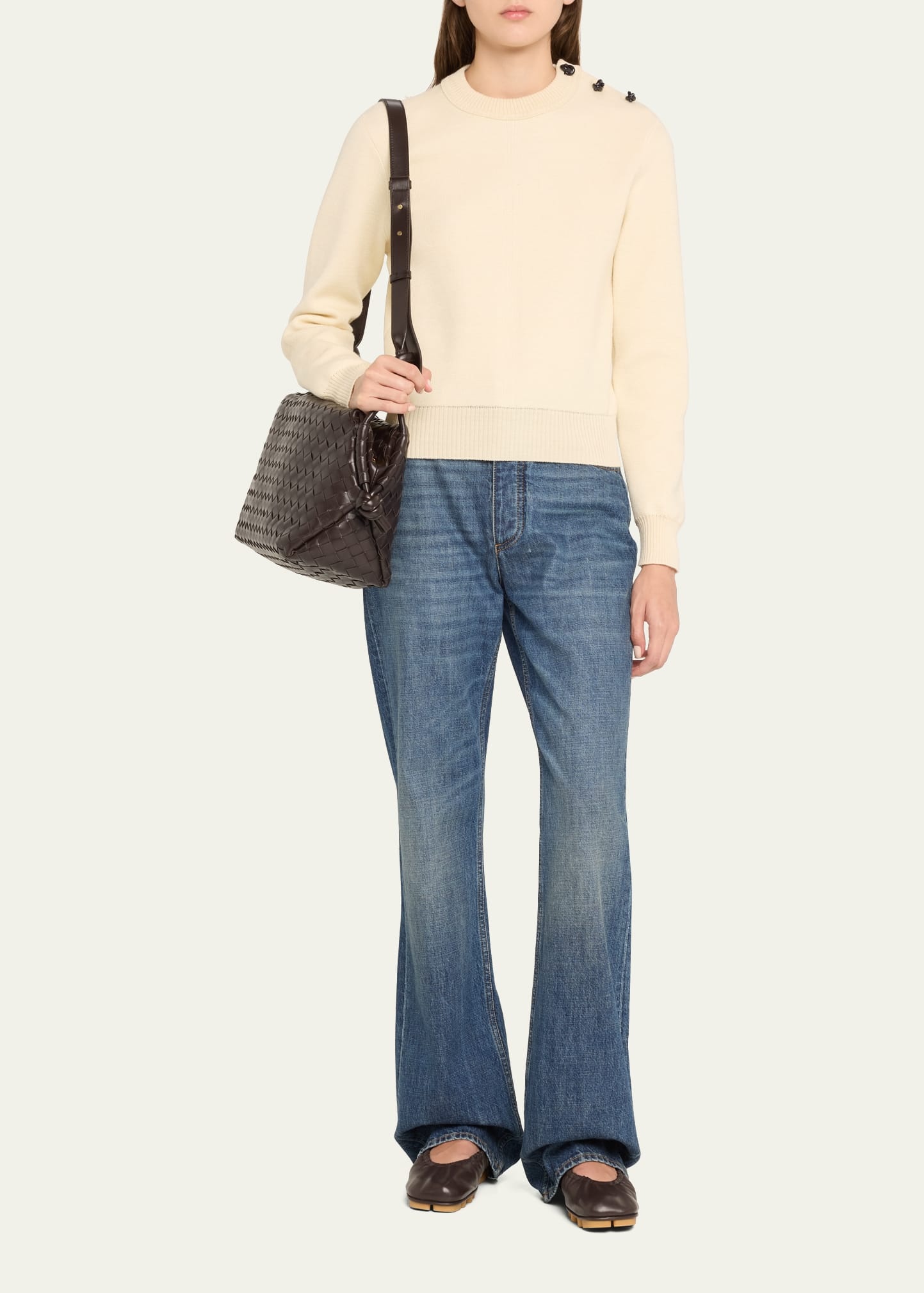 Bottega Veneta Medium Loop Avenue Weekender Bag