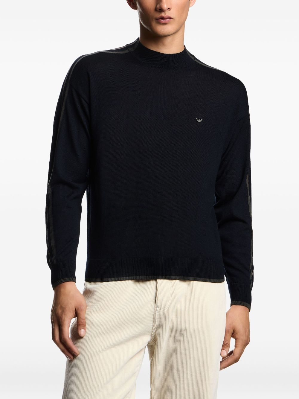stripe-detail sweater - 3
