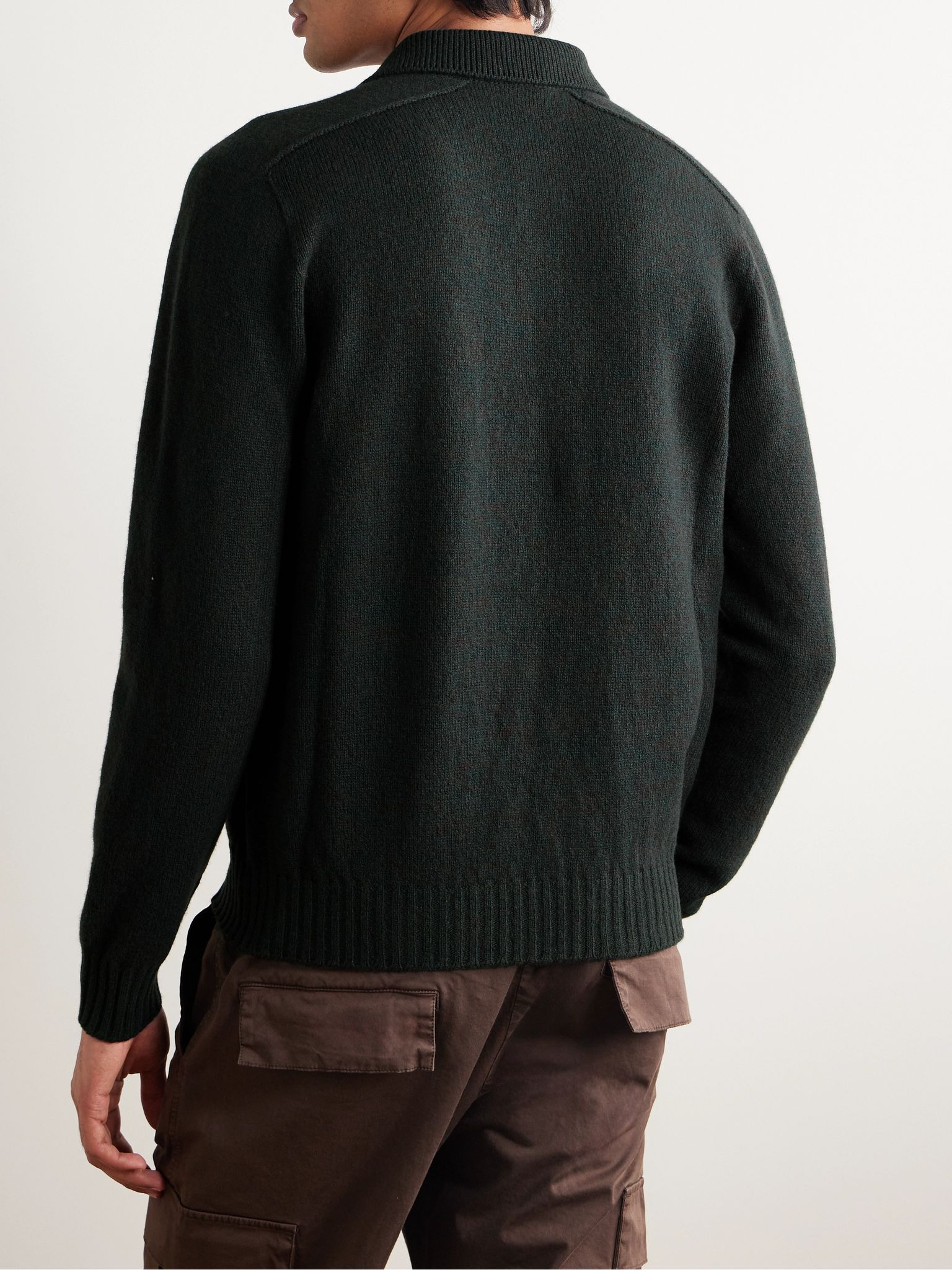 Virgin Wool Sweater Green - 4