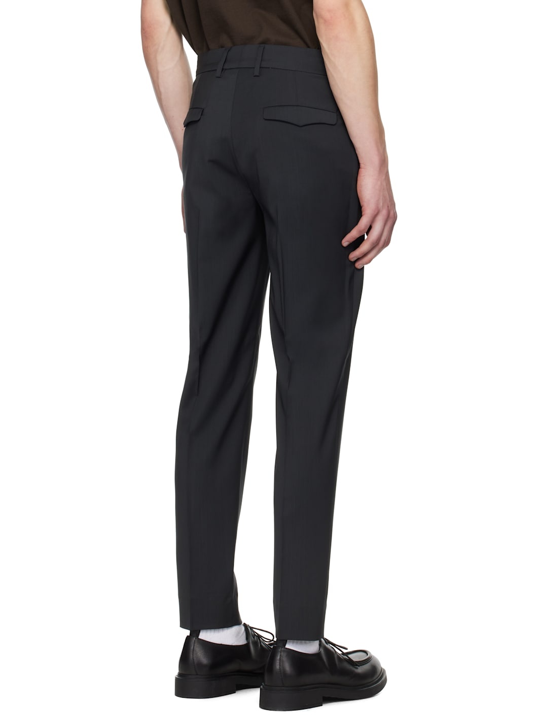 Gray Capovae Tropical Trousers - 3