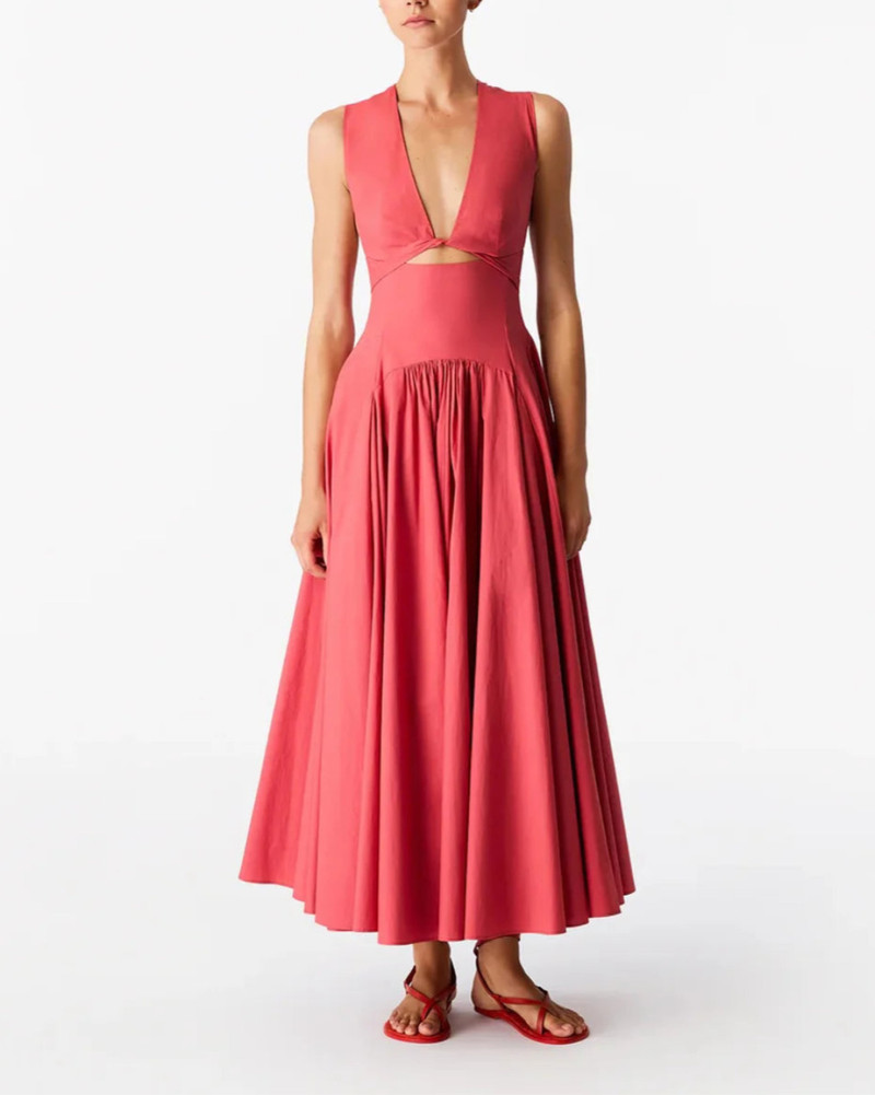 Another Tomorrow CUTOUT CIRCLE DRESS outlook