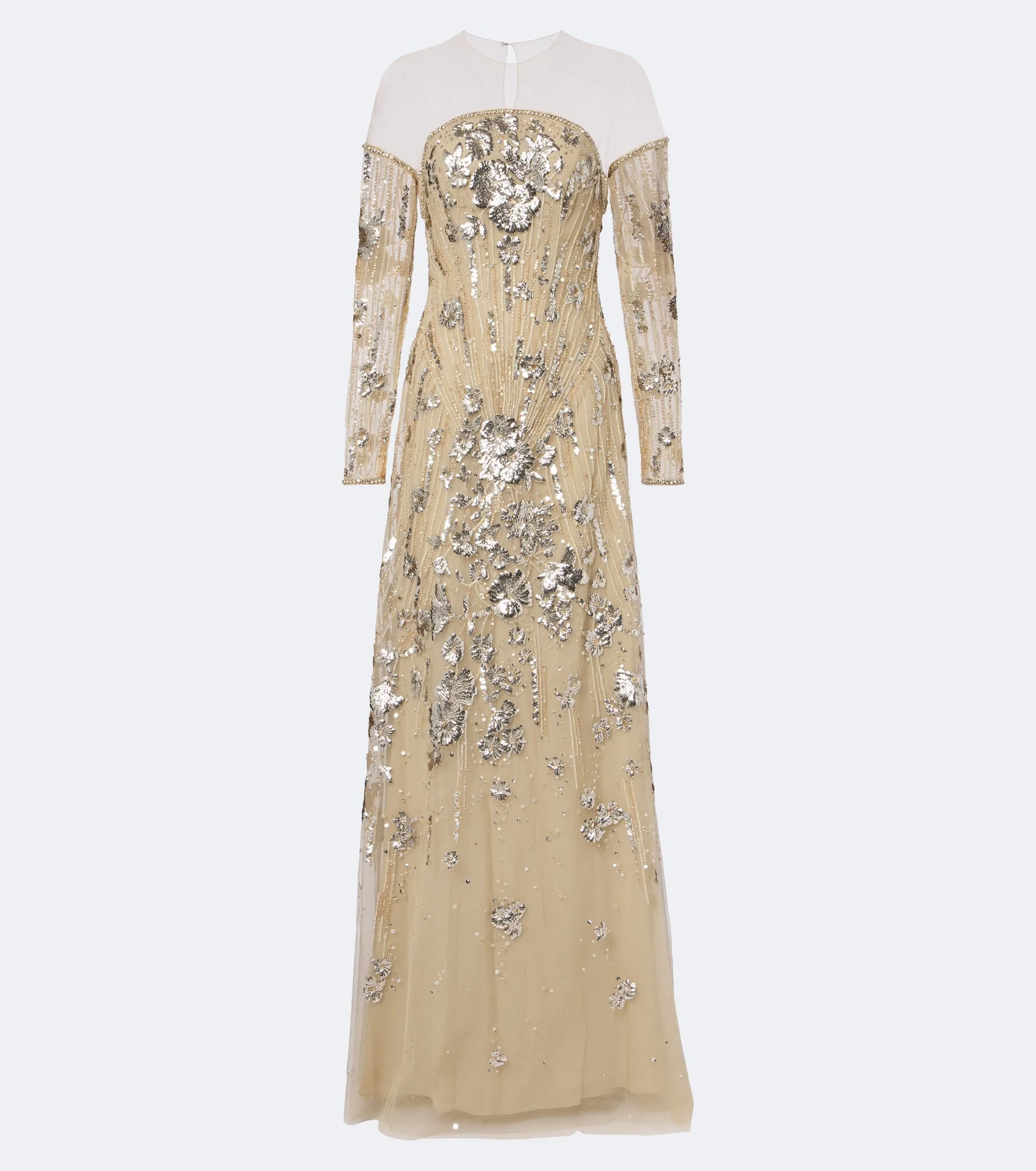 Embellished tulle gown - 1