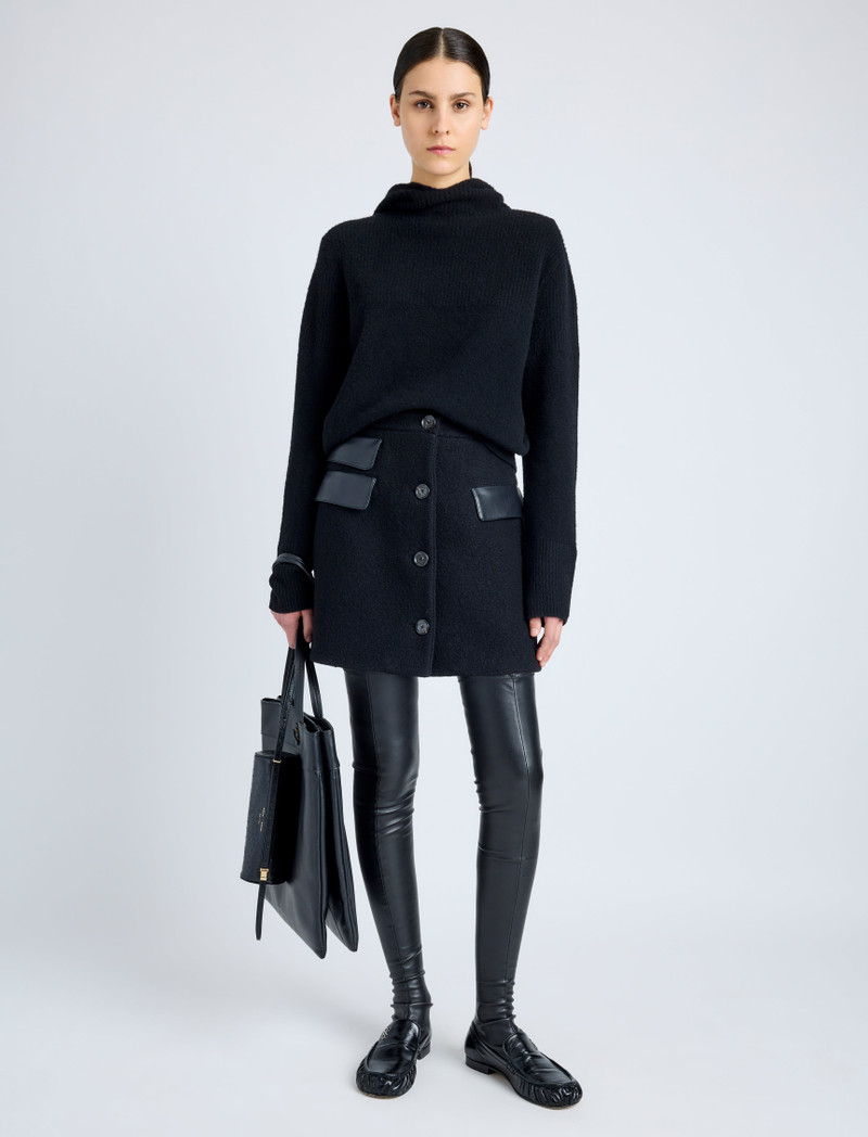Proenza Schouler Mei Skirt in Boiled Wool Jersey outlook