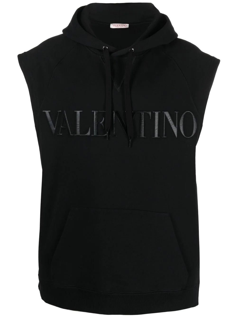 logo-print sleeveless hoodie - 1