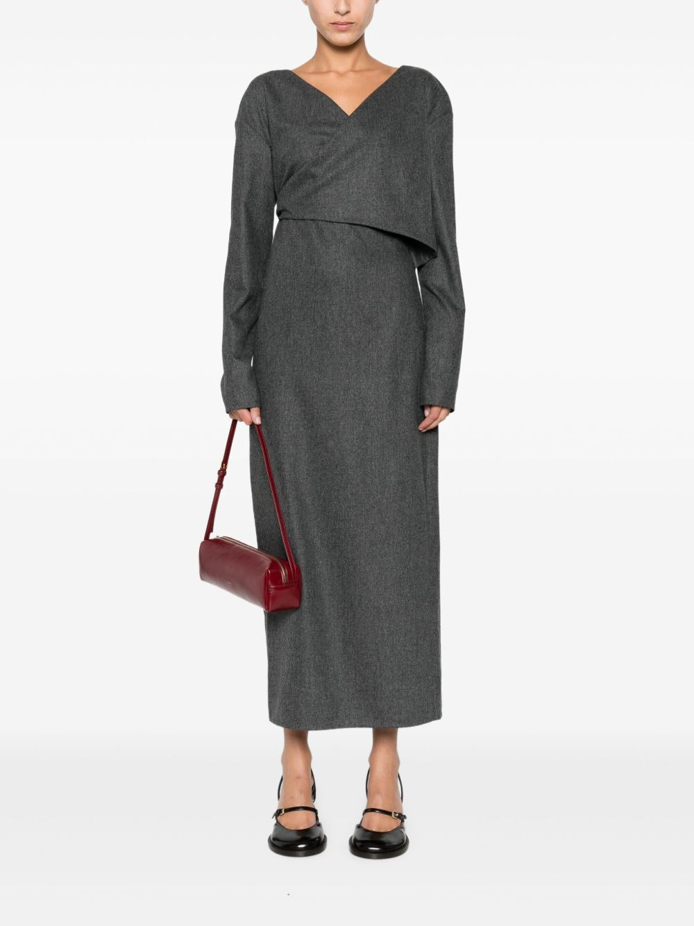cross-neck wrap dress - 2