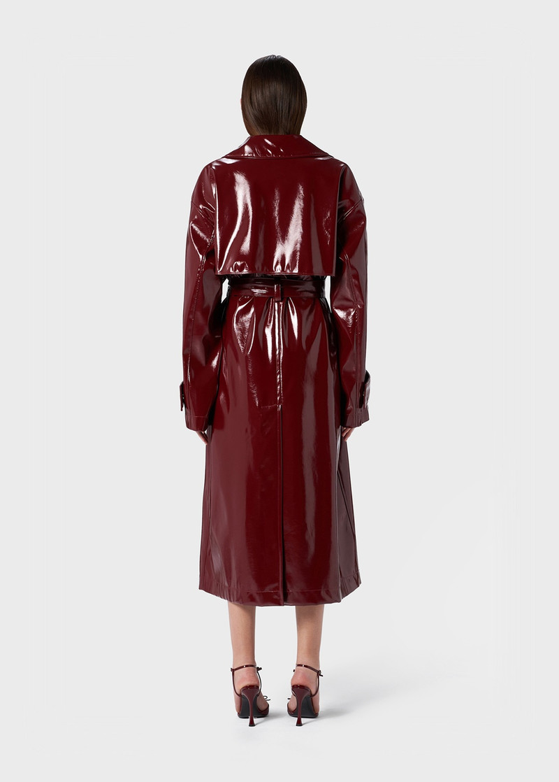 PATENT TRENCH COAT WITH BELT 4