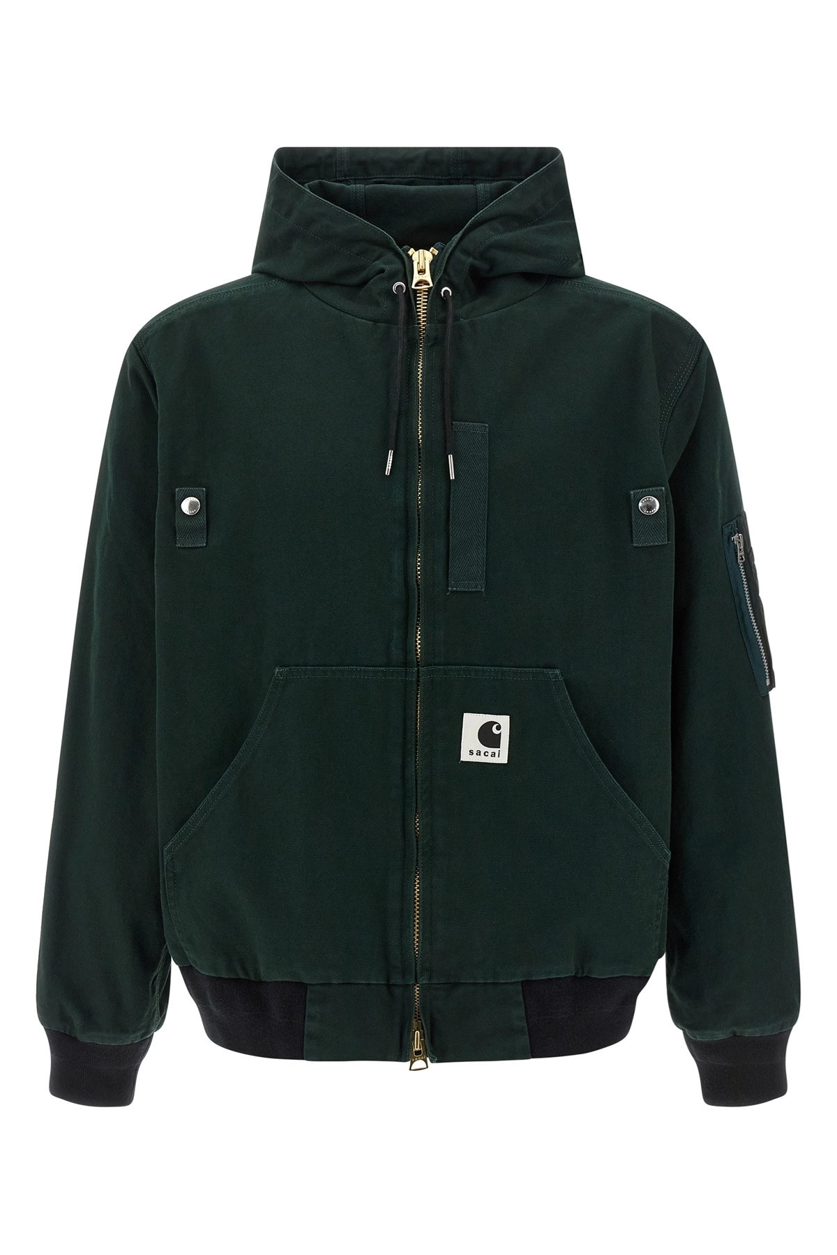 Sacai x Carhartt Wip capsule hooded bomber jacket - 1