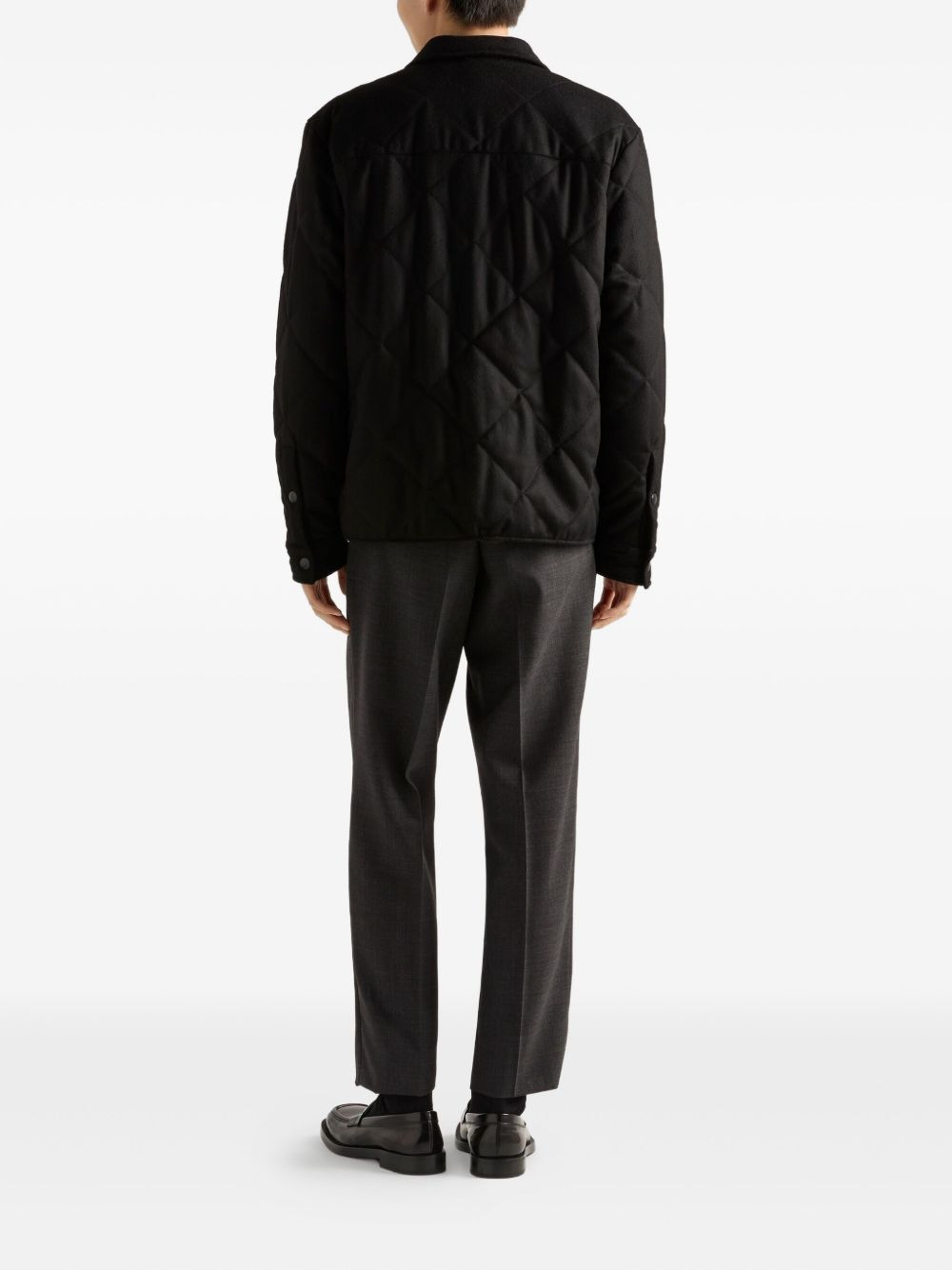 quilted cashmere shirt - 4