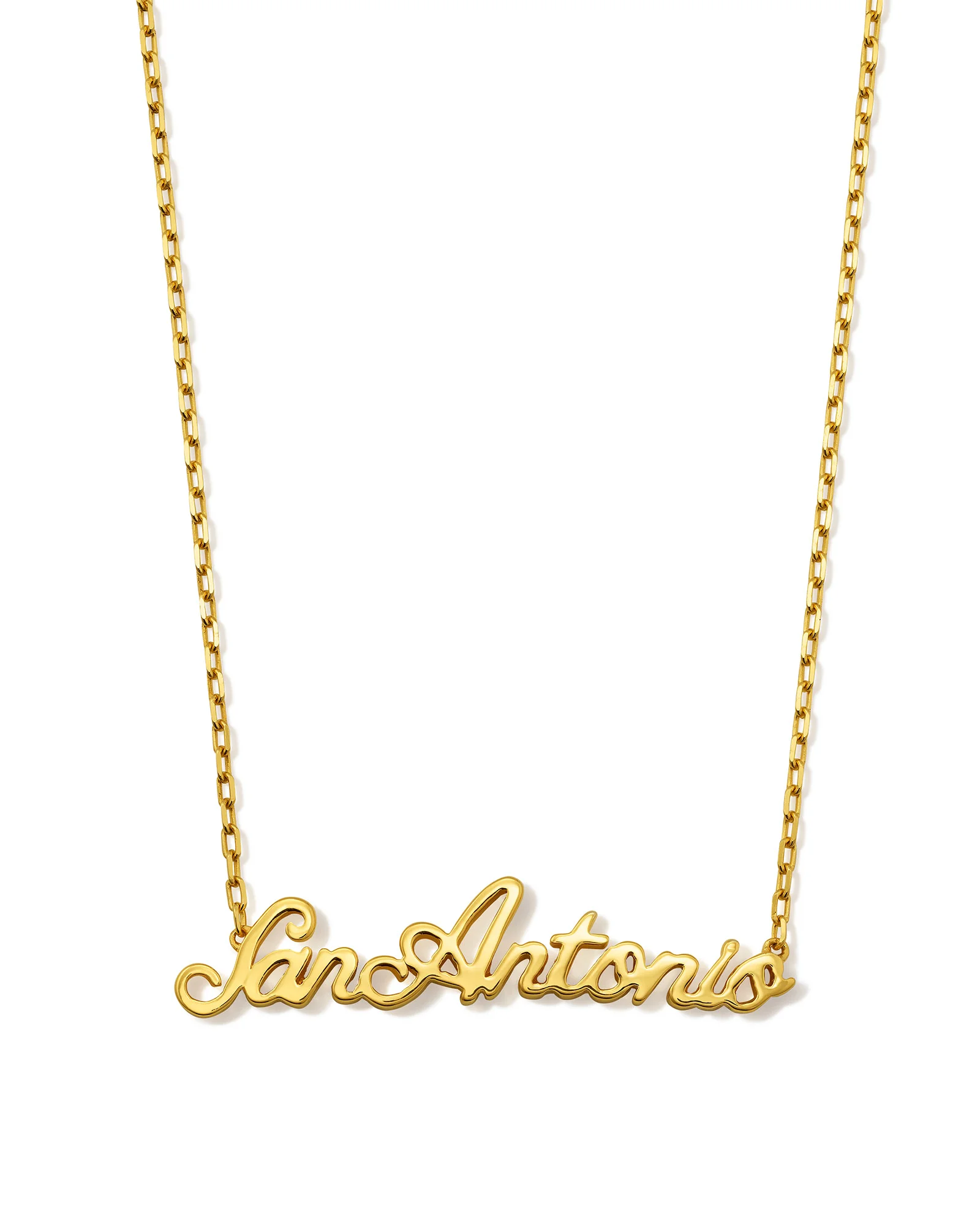 San Antonio Pendant Necklace in 18k Gold Vermeil - 1
