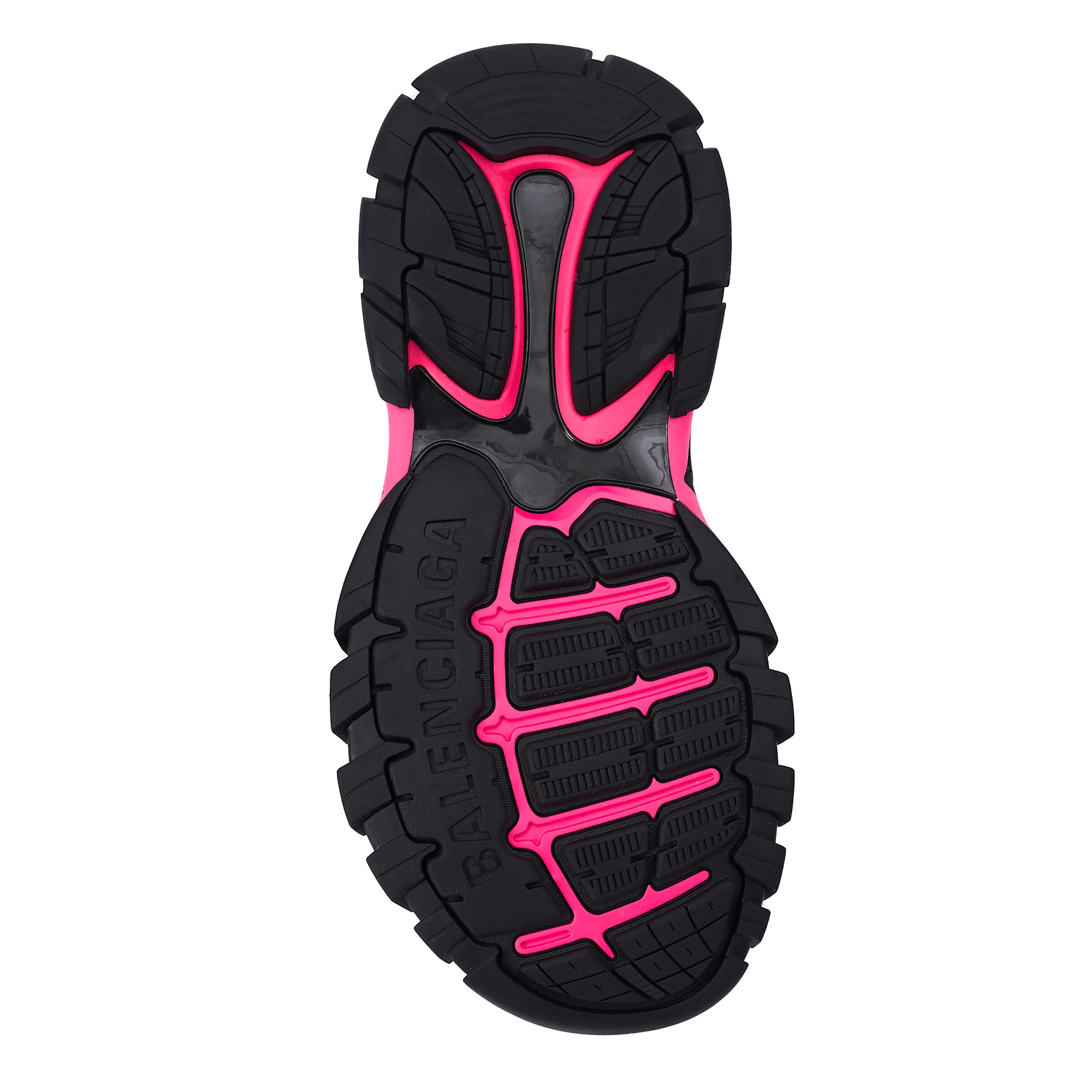 BLACK & PINK TRACK SANDALS - 7