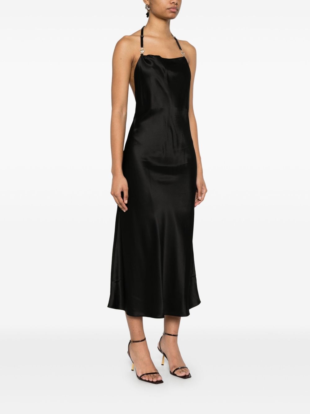 satin maxi slip dress - 3