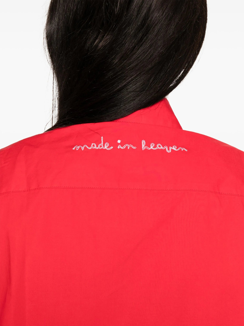 FIORUCCI Embroidered Shoulder-padded Shirt outlook