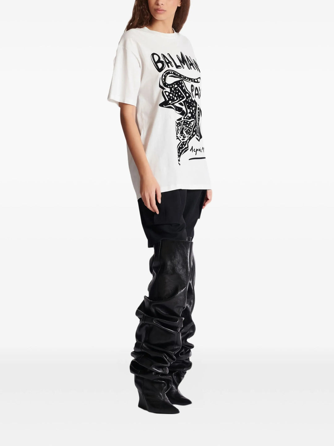 Leopard Print Oversize T-Shirt - 3