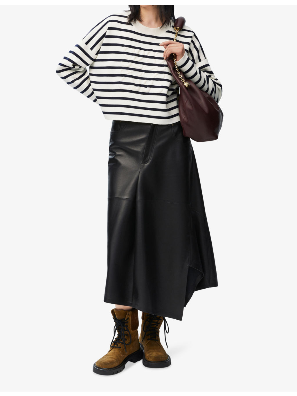 Anagram striped stretch-knitted jumper - 2