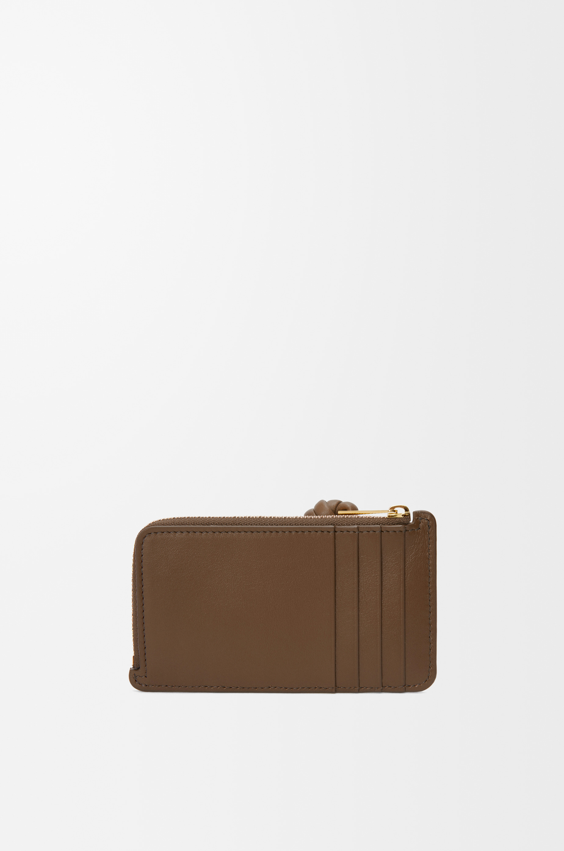 Knot coin cardholder in shiny nappa calfskin - 2