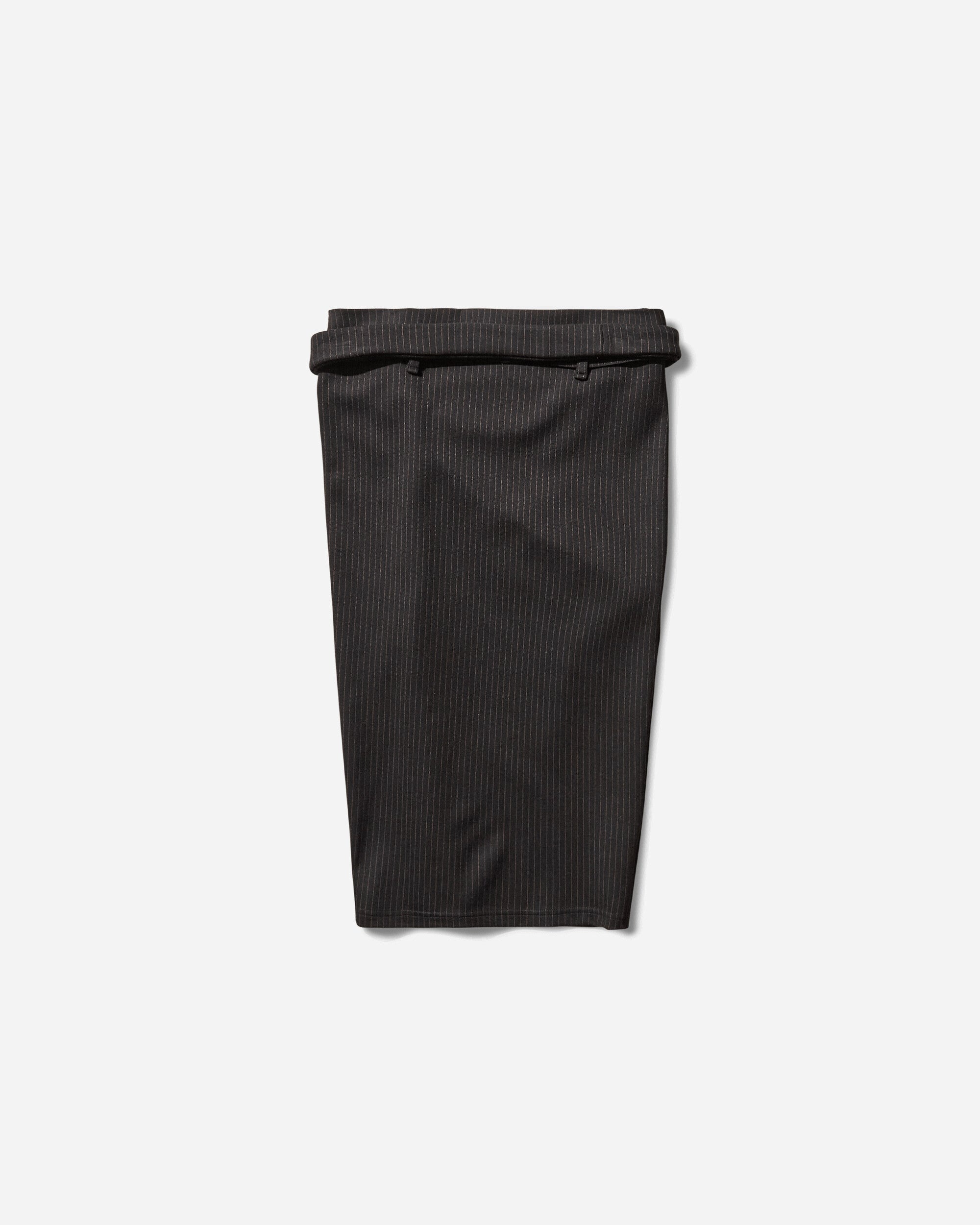 Women's Twisted Pencil Skirt Black Pinstripe - 2