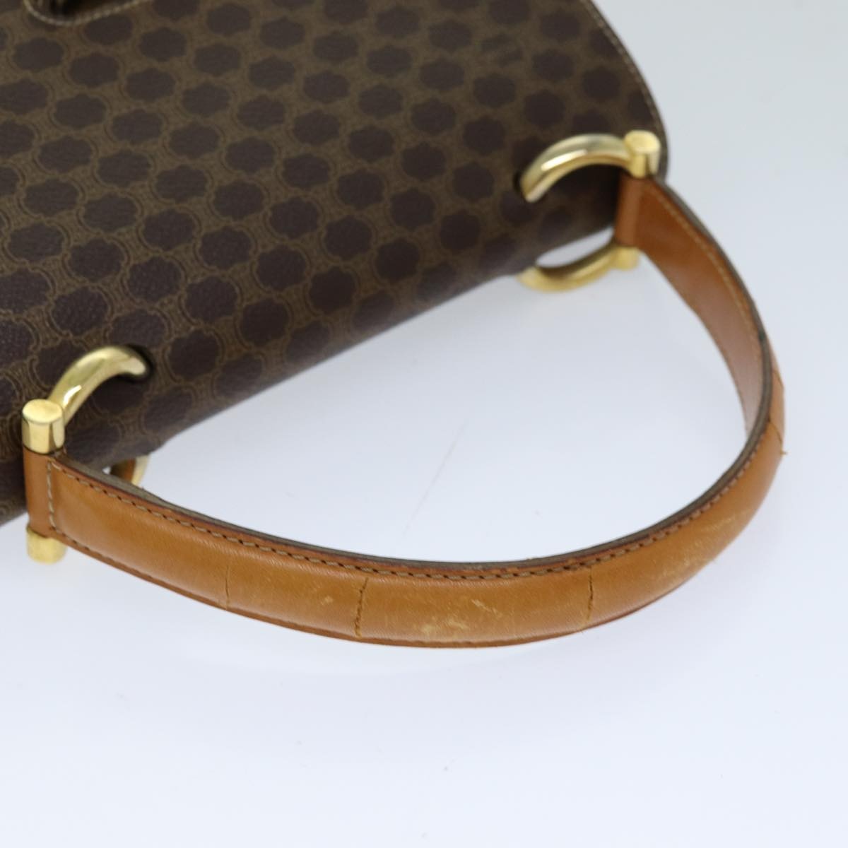CELINE Macadam Canvas Hand Bag Pvc Brown - 7