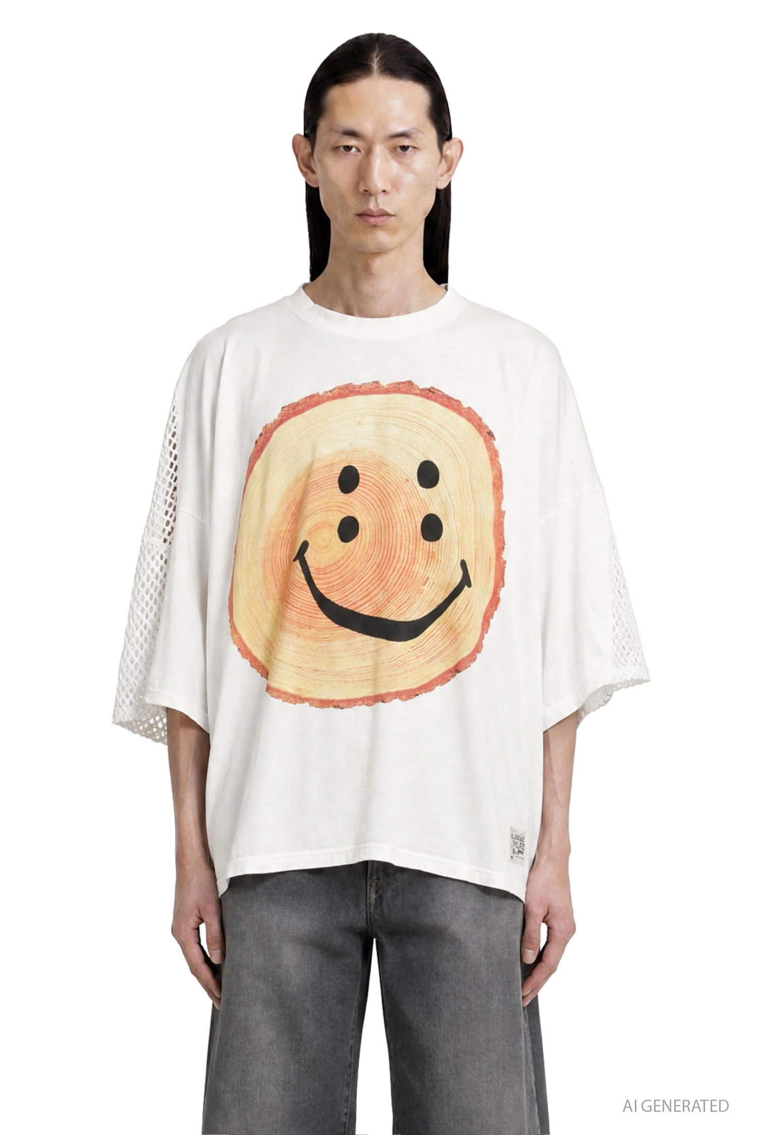 20/-jersey Katabira Huge-t (tree Trunk Rainbowy) - 1