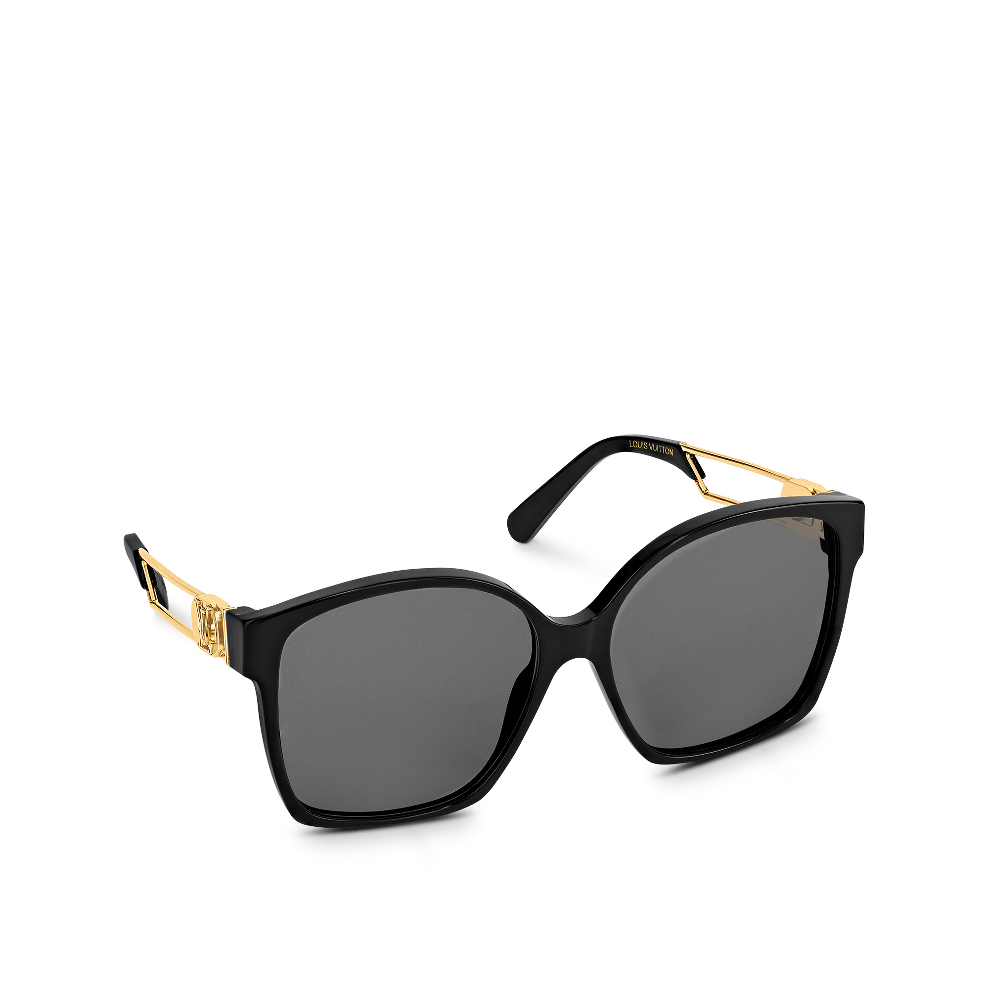 lv link square sunglasses white