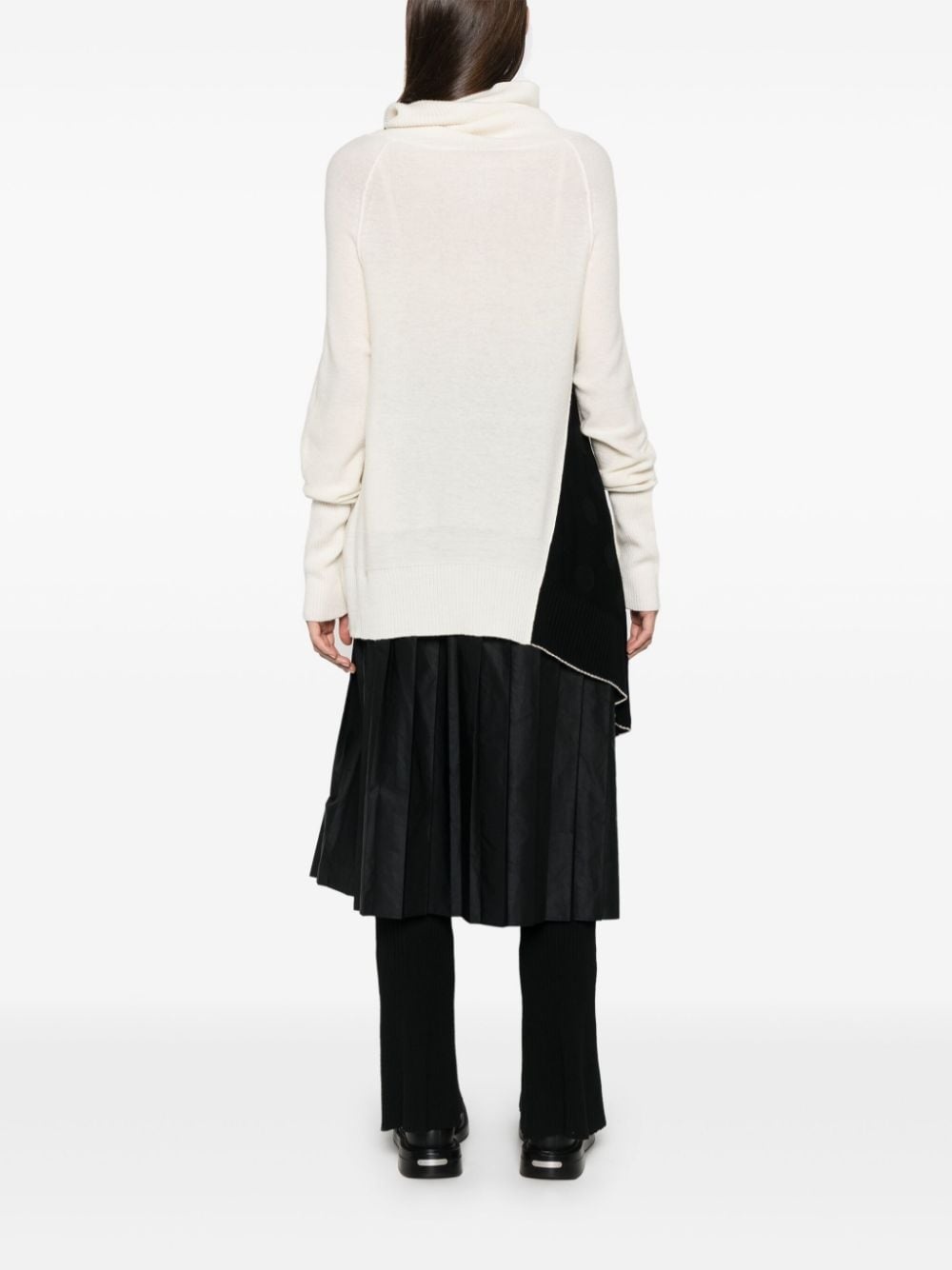 draped-detail cardigan - 4