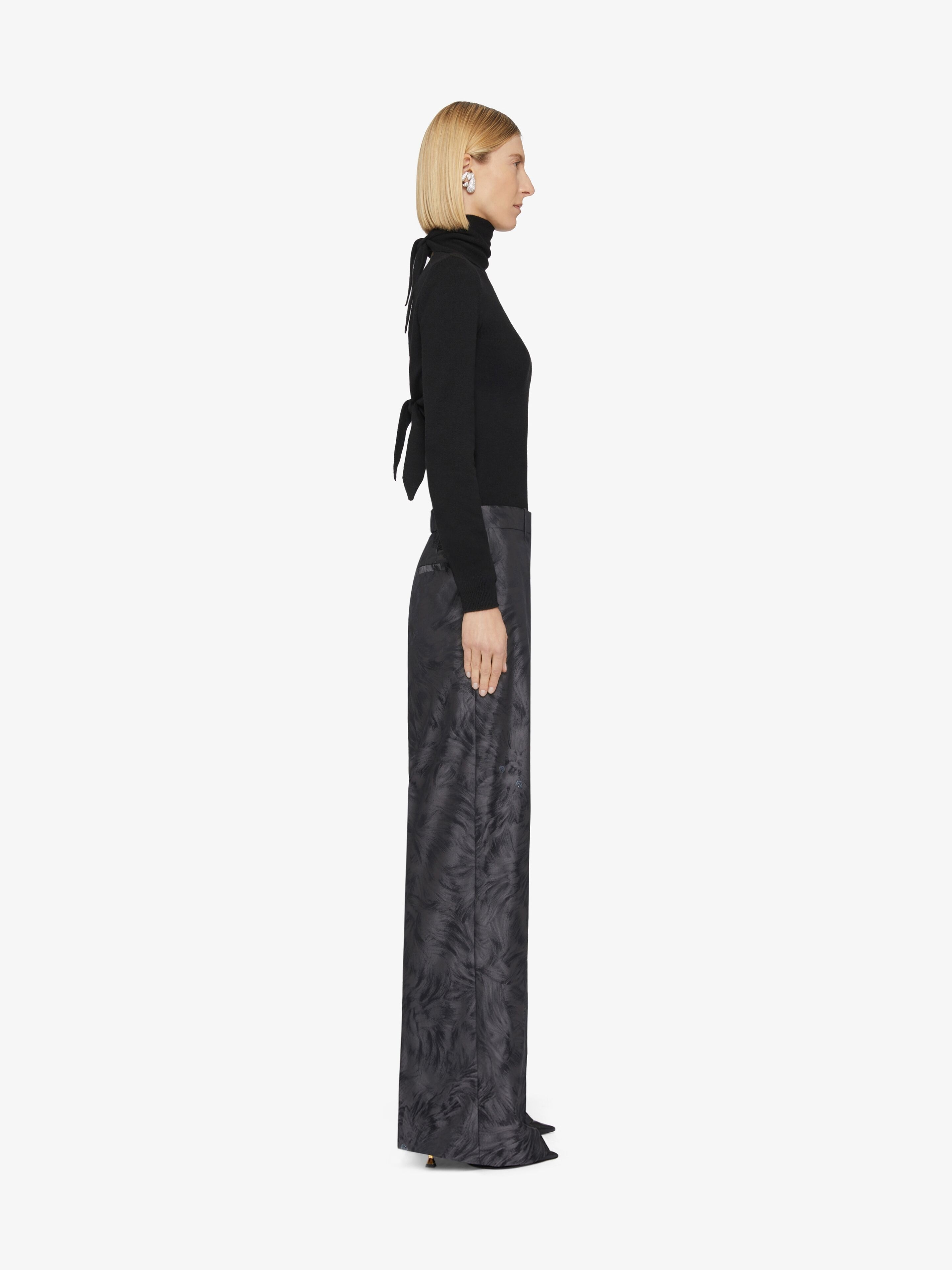 【関税＆送料込み】Givenchy Tailored Pants Givenchy OVERSIZED TAILORED PANTS IN CAT JACQUARD | REVERSIBLE
