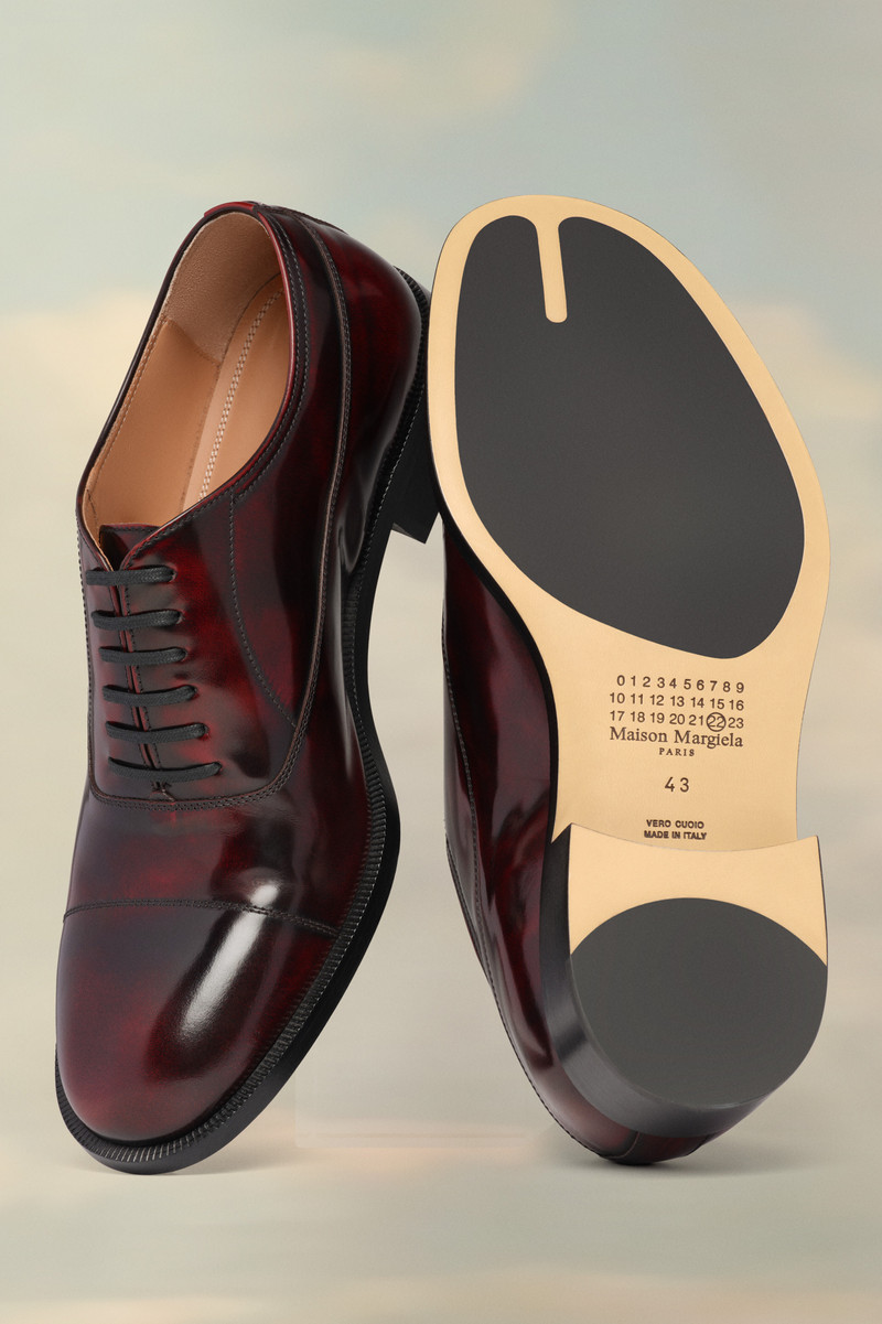 Maison Margiela Waxed Leather Shoes outlook