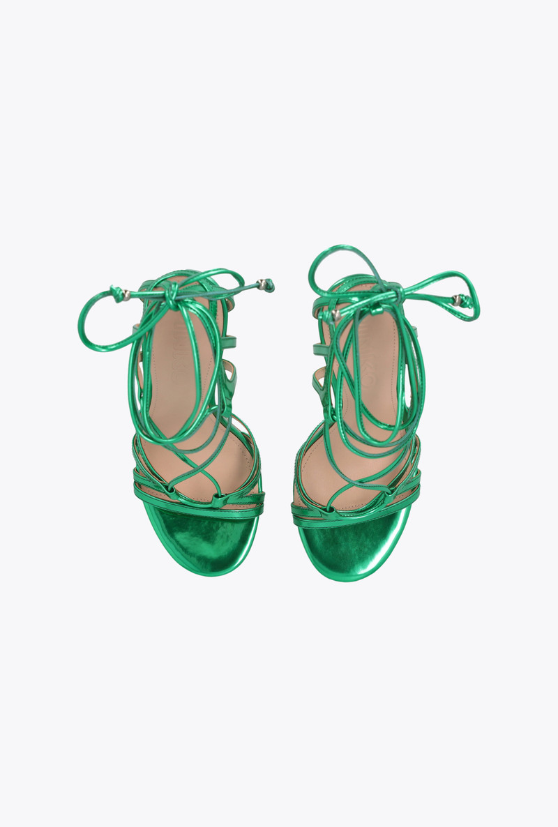 LAMINATED MIRROR-EFFECT SANDALS 8
