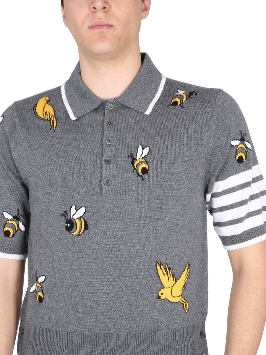 THOM BROWNE POLO BIRDS & BEES - 4