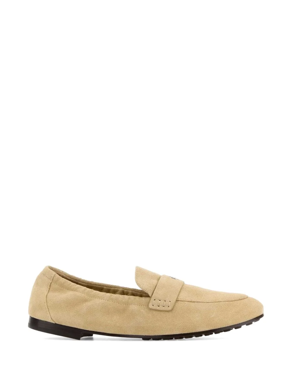 logo suede loafers - 1