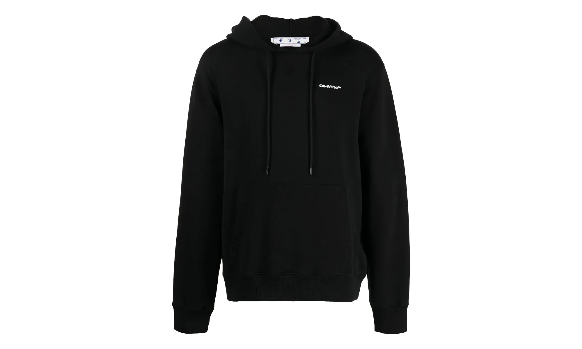Wave Outline Diag Design Hoodie "Black" OMBB097C99FLE0171001 - 1
