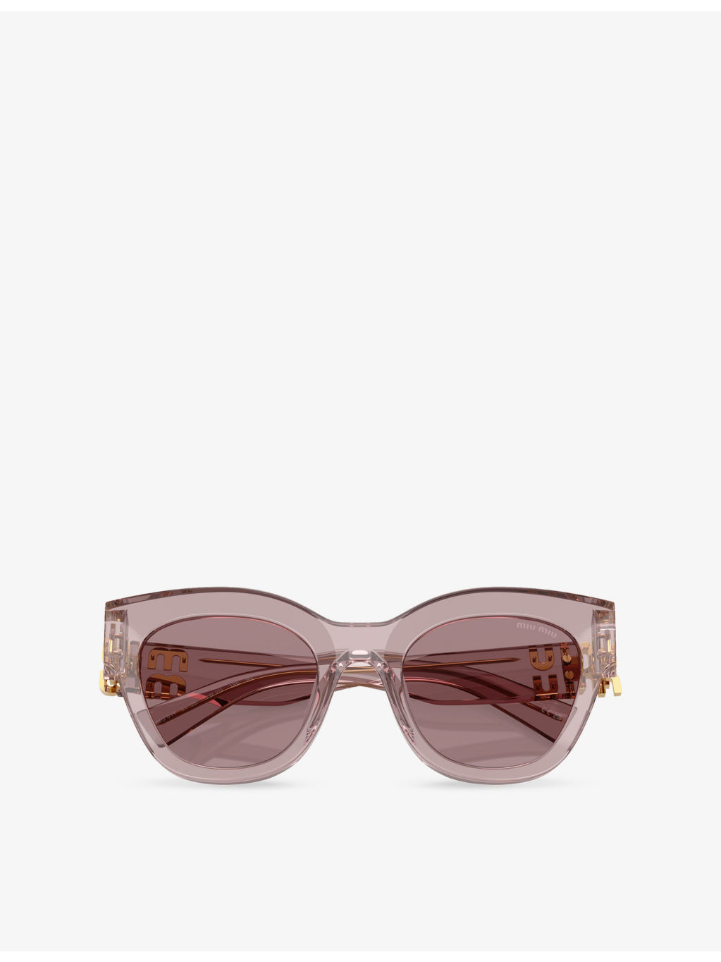 MU 01YS transparent square-frame acetate sunglasses - 5
