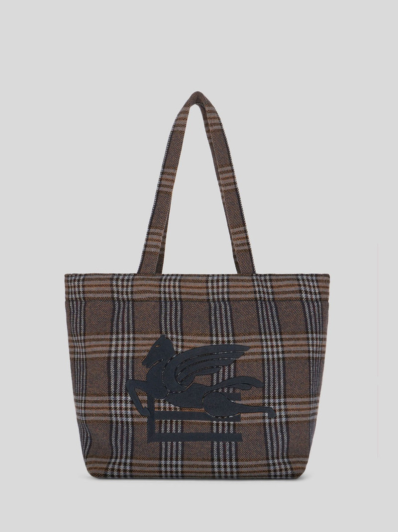 MEDIUM CHECK SOFT TROTTER BAG 1