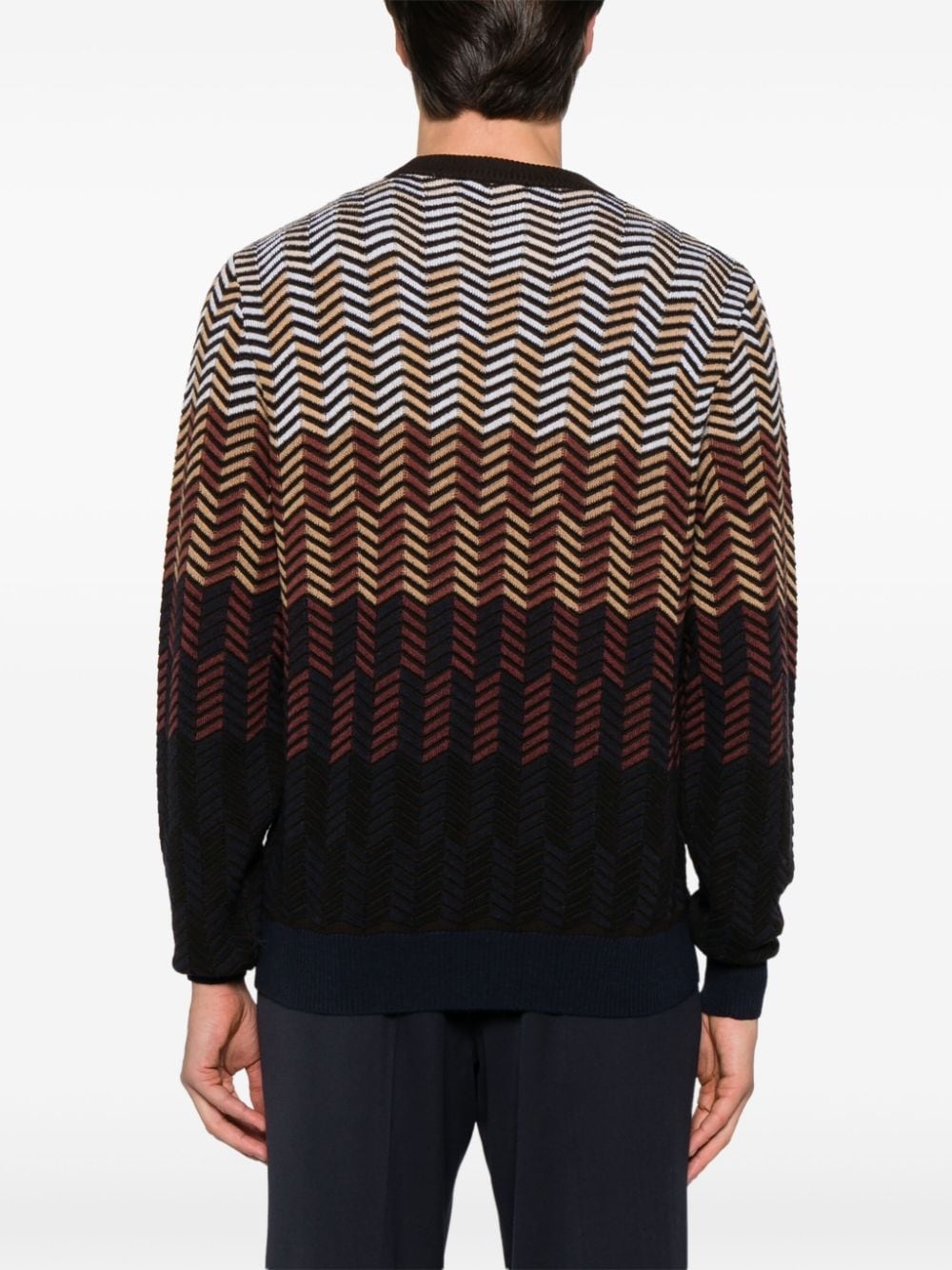 zigzag virgin wool sweater - 4