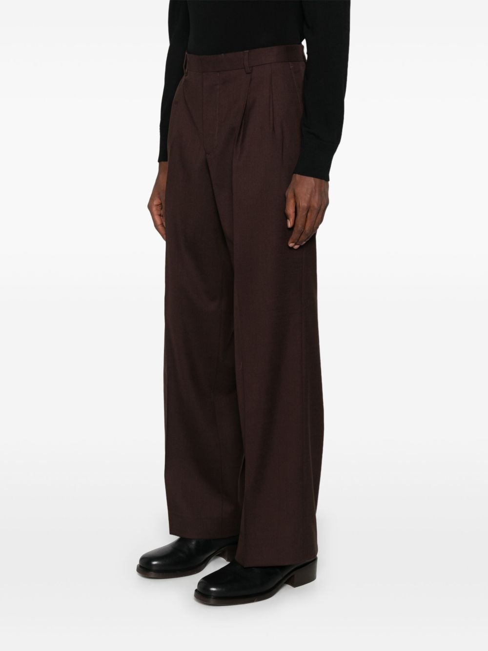wide pleated trousers - 3