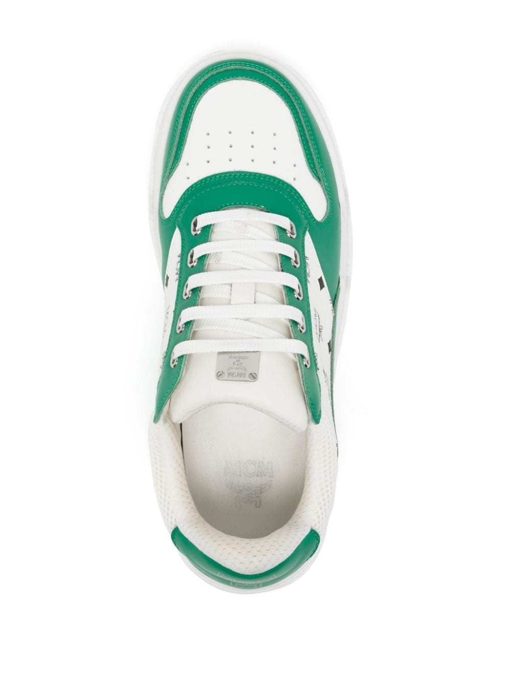 Skyward monogram-print low-top sneakers - 4