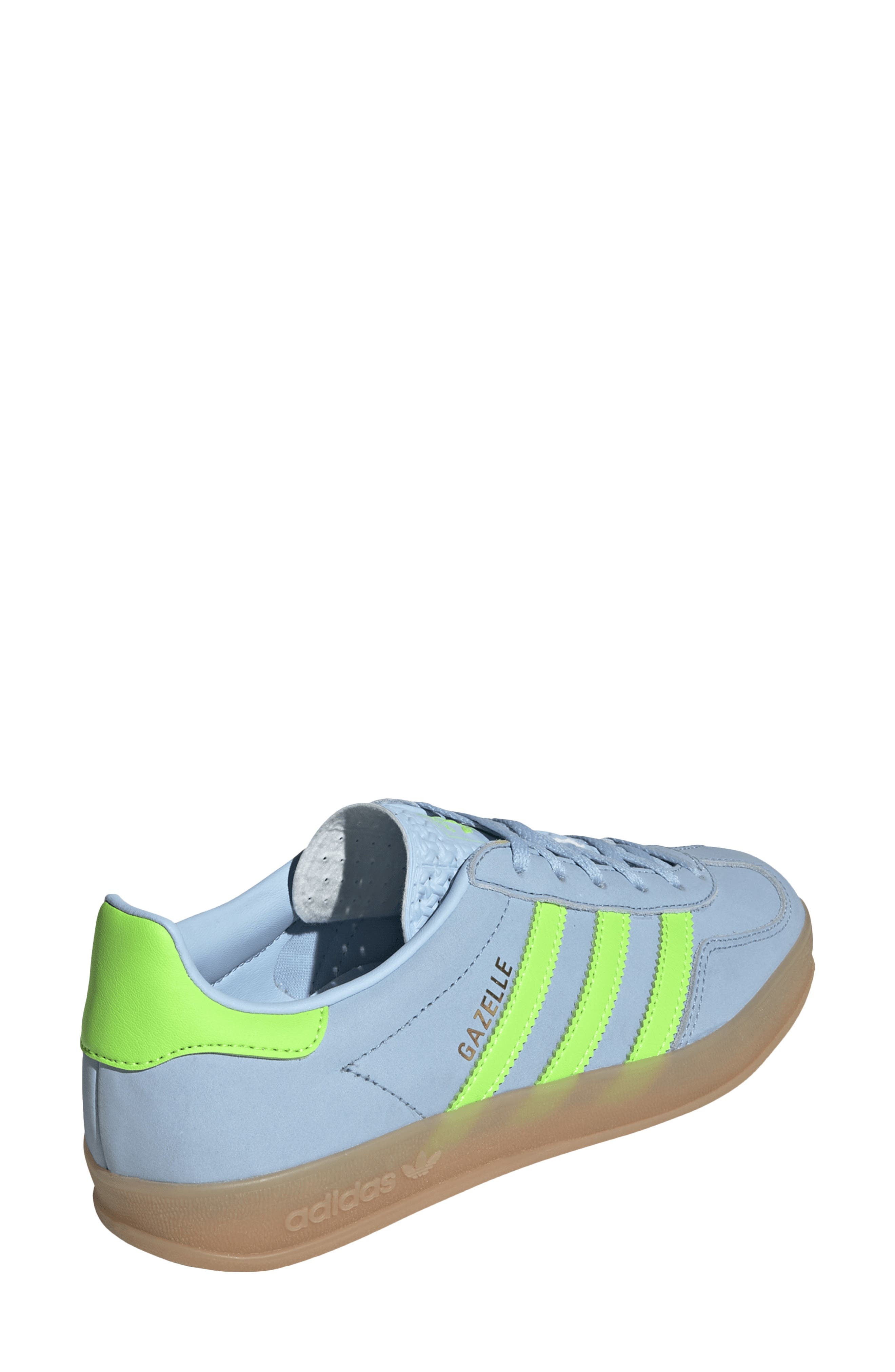 adidas Gazelle Indoor Sneaker in Clear Sky/Solar Green/Gum 3 at Nordstrom - 2