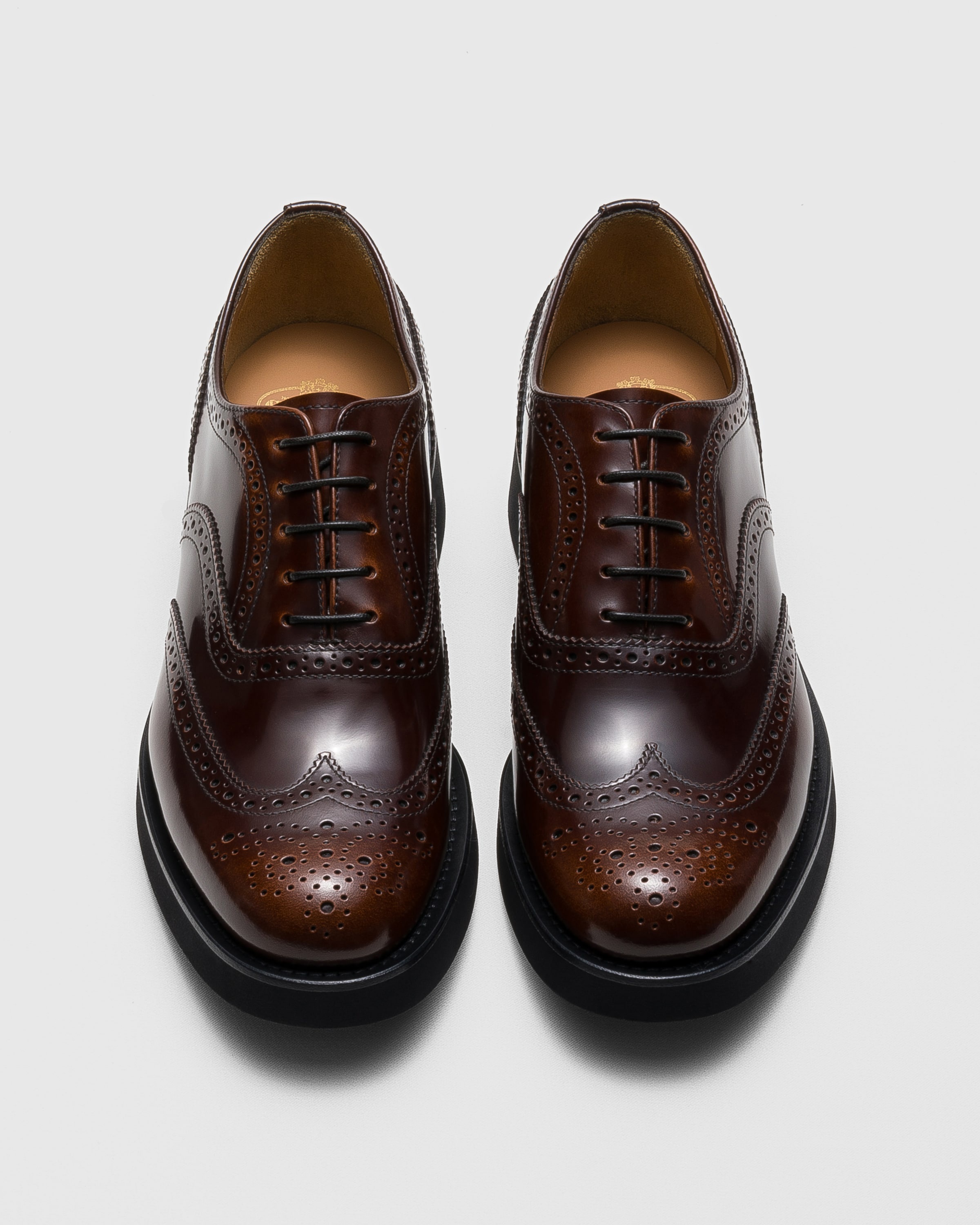 Polished Fumé Oxford Brogue - 5
