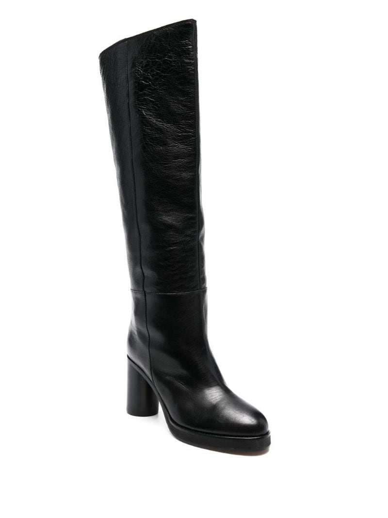 leather knee-high boots - 2