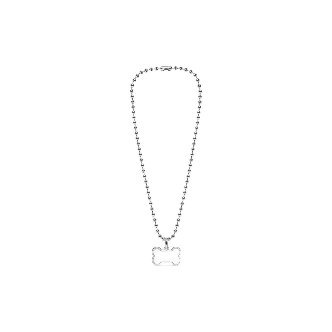 Dog Necklace  in Silver - 1