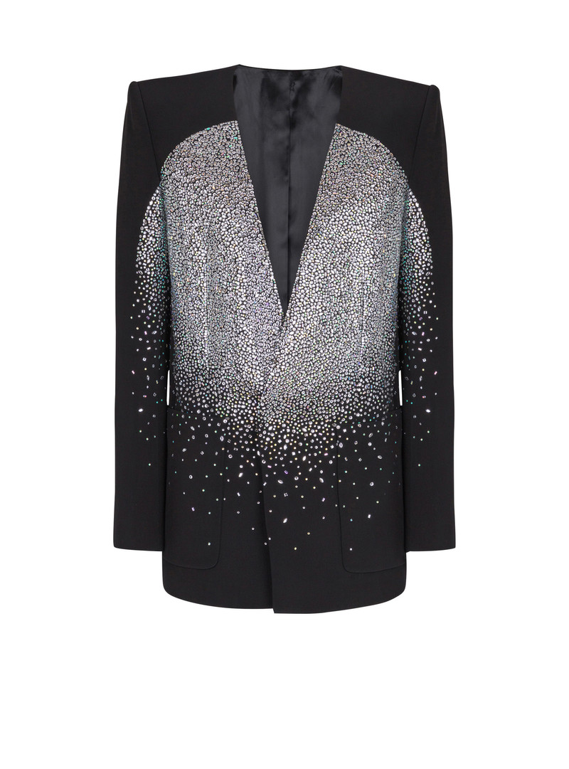1-button jacket with rhinestone Galaxy motif 1
